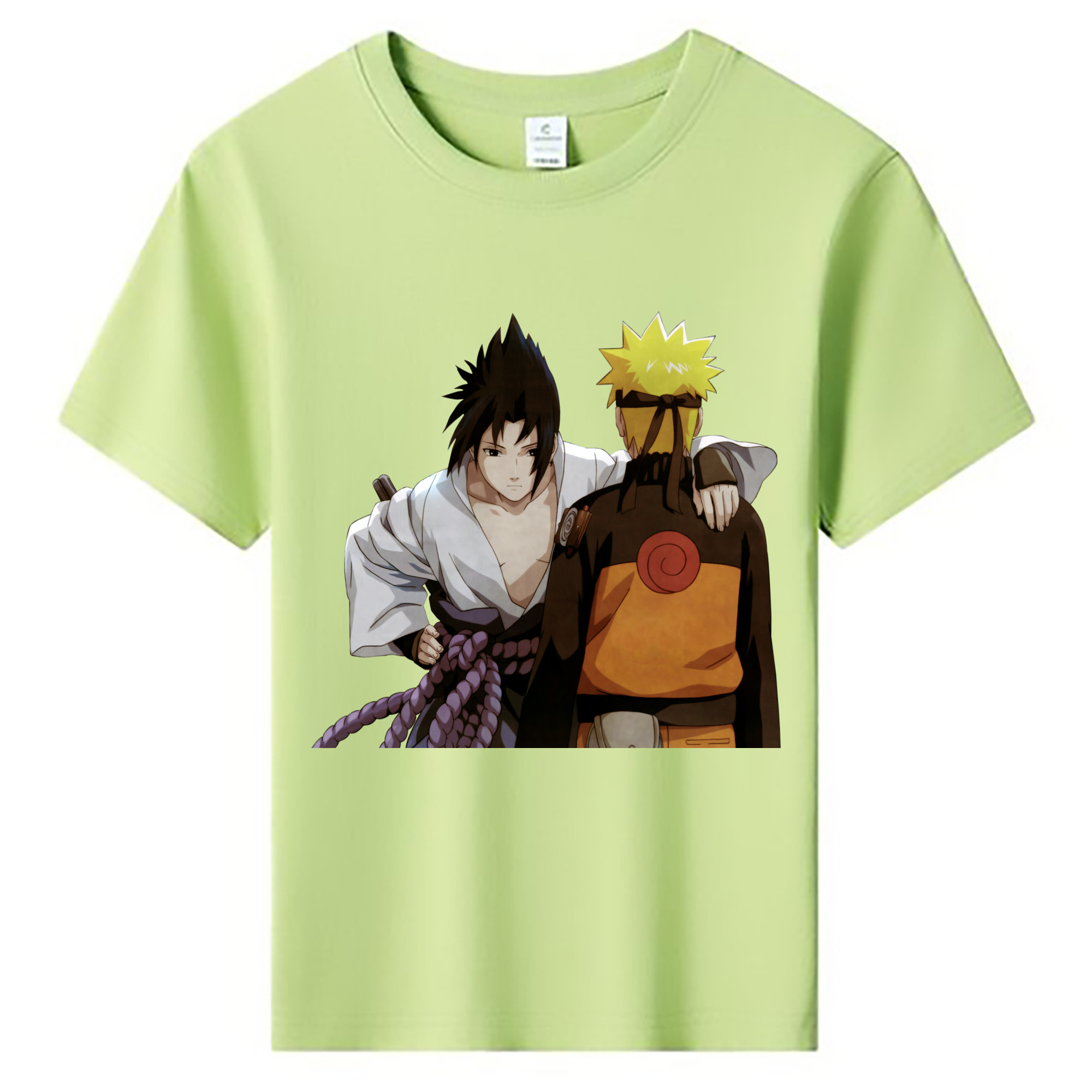 （画像用） NARUTO -ナルト- うちは サスケ Uchiha Sasuke 綿100％キッズTシャツ（フロントプリント）